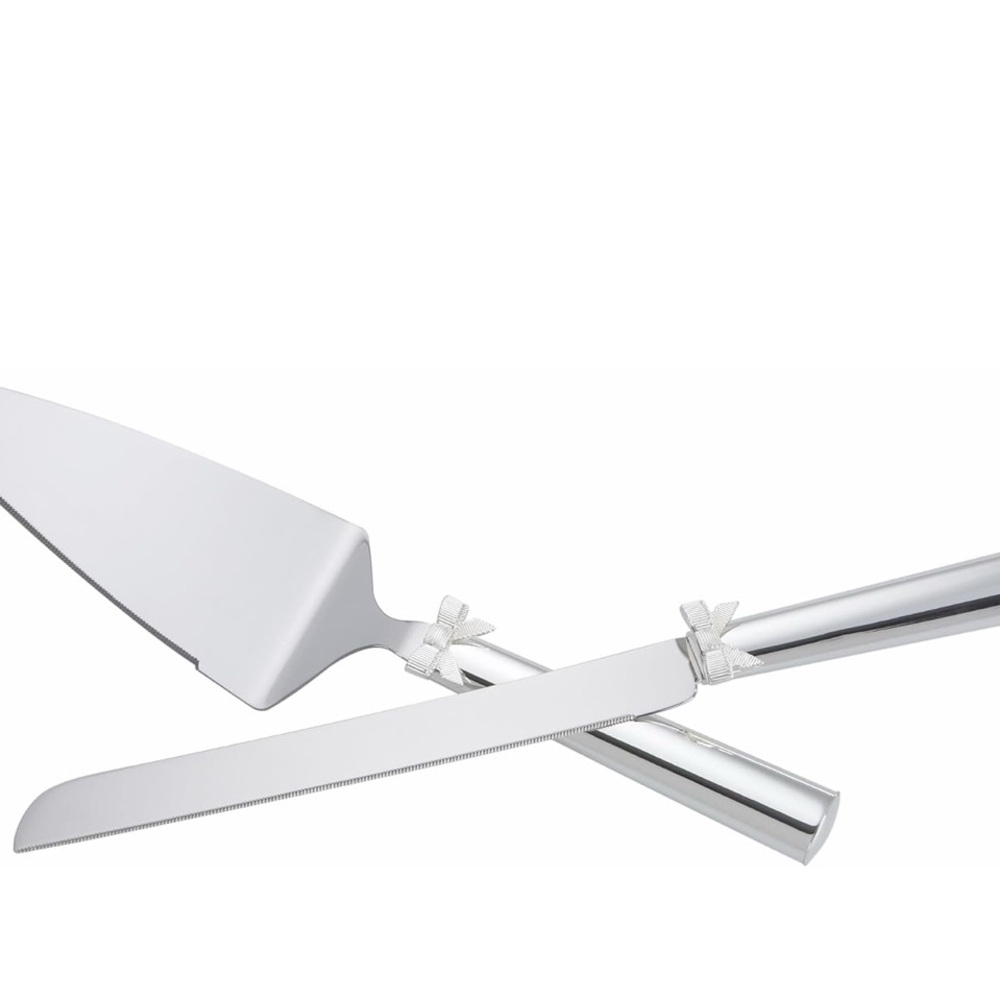 Kate Spade Silver Knife and Server Set